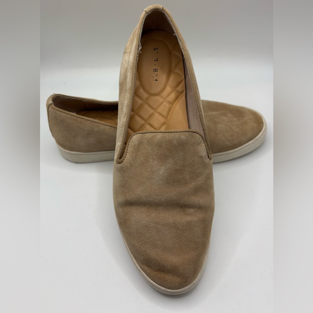 Birdies The Blackbird Tan Suede Slip-On Loafers Size 6.5 - Picture 4 of 6